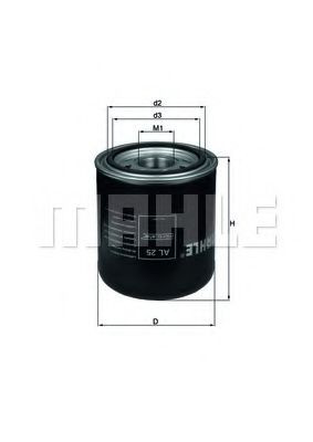 AL25 Mahle Original Фільтр осушувача повітря (вологомастиловідділювача) (TRUCK)